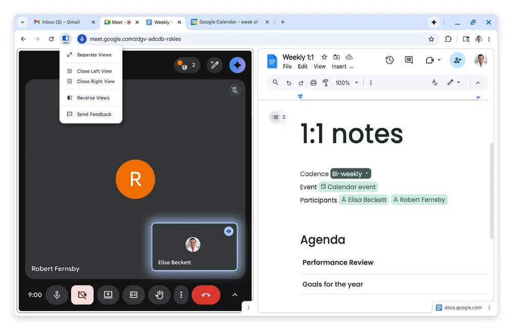 Chrome 分割視窗 PDF 新功能