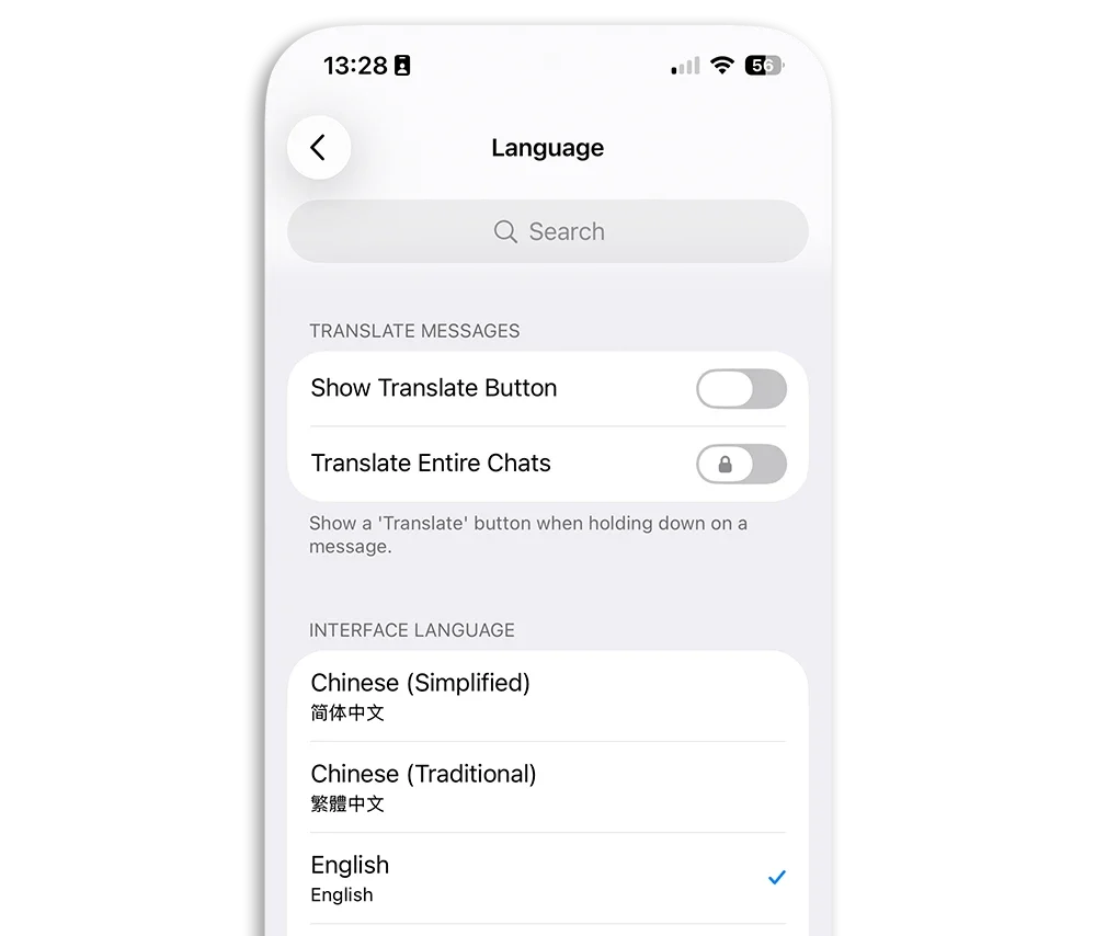 Telegram 中文介面 中文化 繁體中文