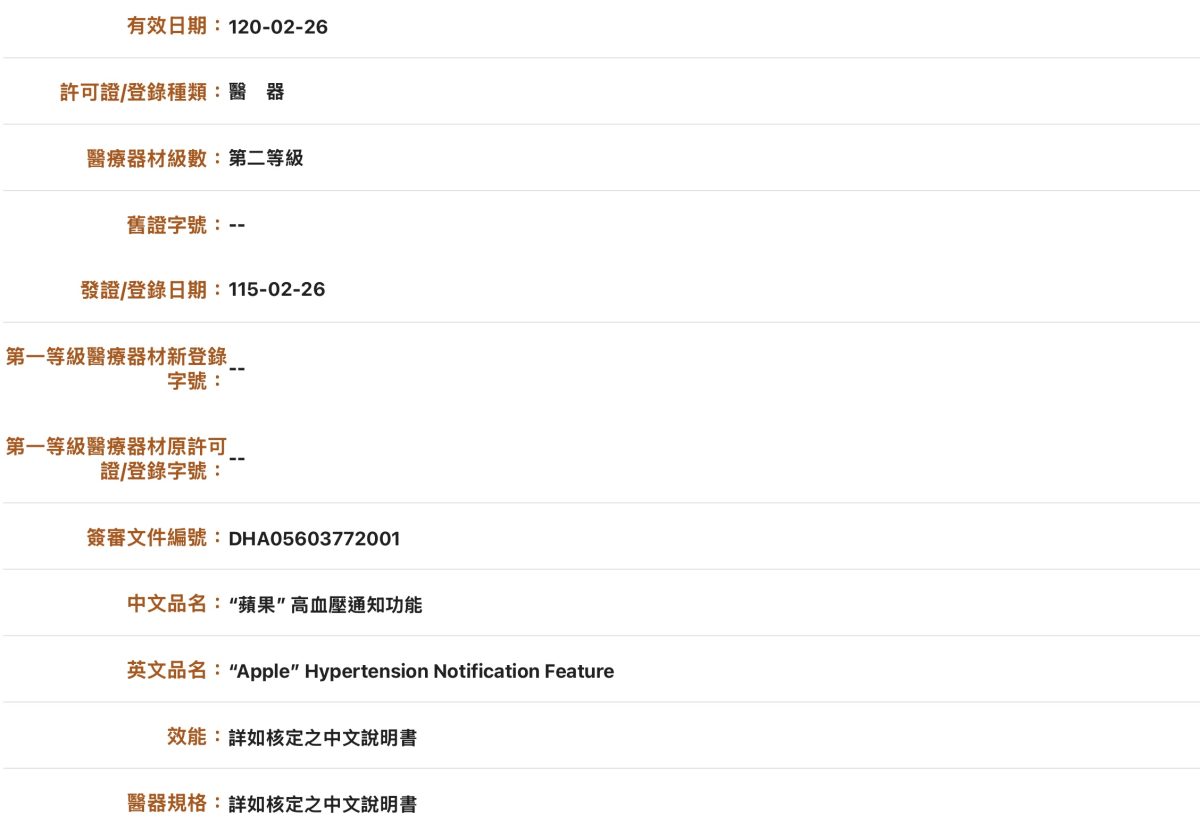 Apple Watch Apple Watch 高血壓通知