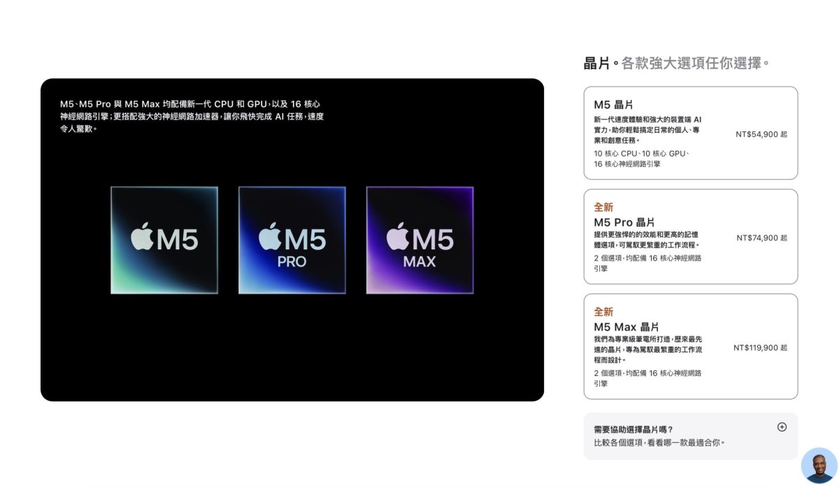 MacBook Neo M5 MacBook Air M5 Pro MacBook Pro M5 Max MacBook Pro NCC 電檢