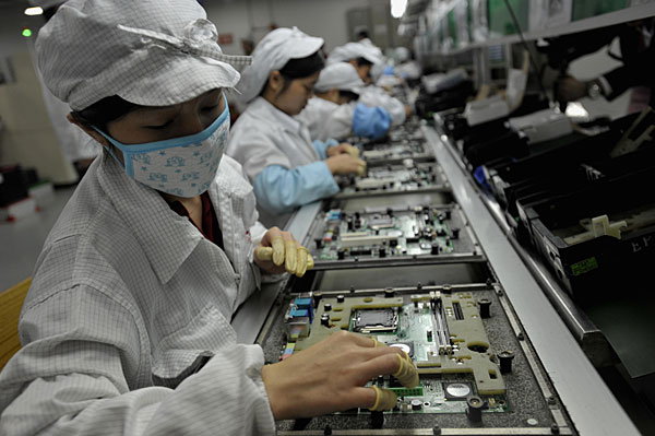 MacBook factory line