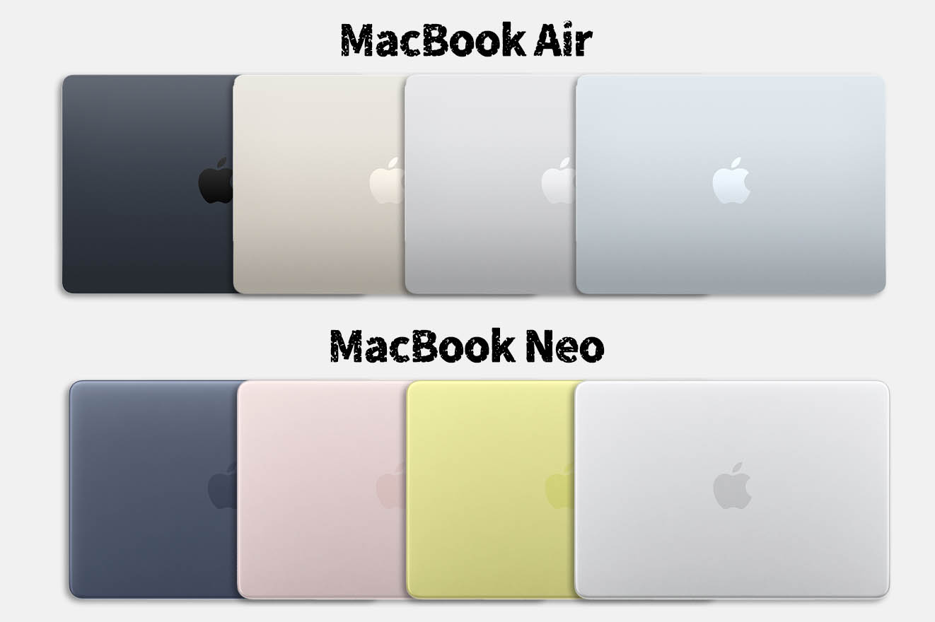 MacBook Neo Air 差異 規格 比較