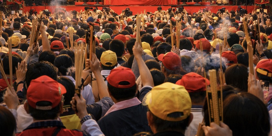 祝壽大典是大甲媽祖遶境最重要的一個環節。