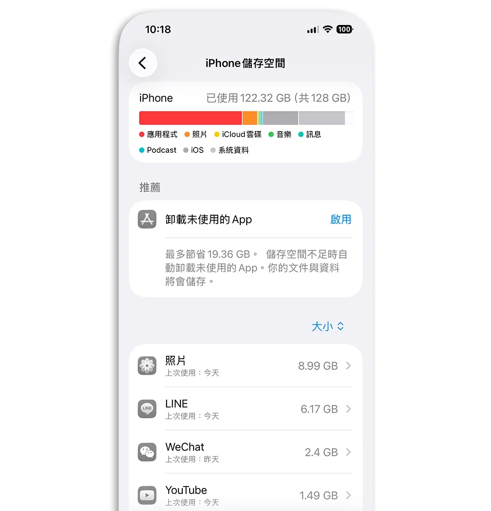 LINE 刪除資料 釋放空間 聊天室資料