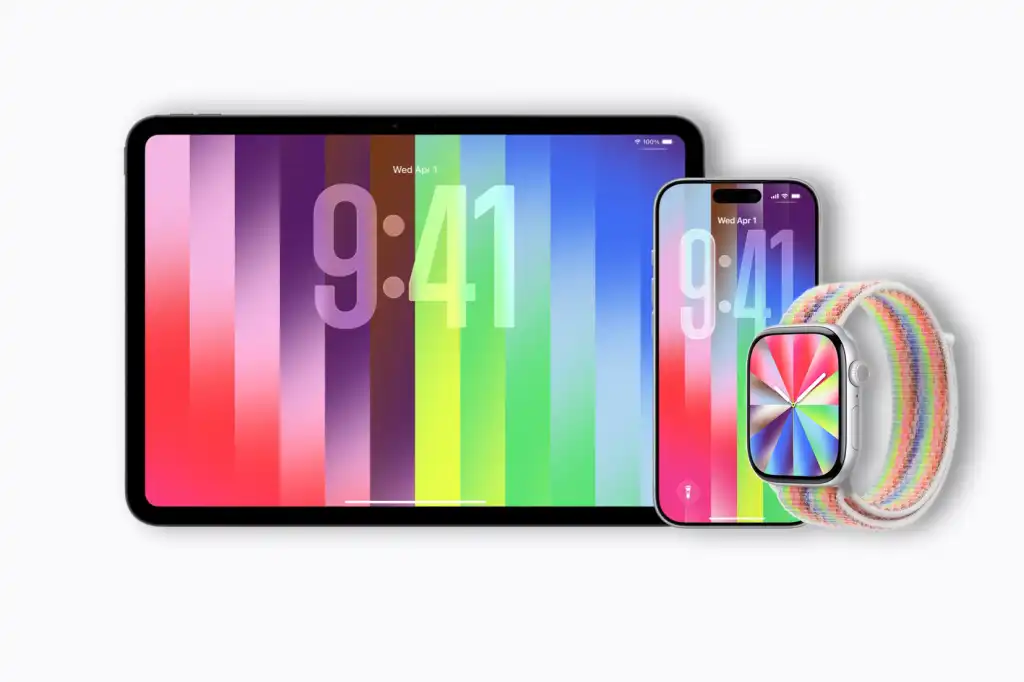 2026 驕傲特別系列 驕傲特別系列 彩虹桌布 彩虹錶帶 Apple Watch 彩虹錶帶 iPhone iPad Apple Watch iOS 26.5 iPadOS 26.5 watchOS 26.5