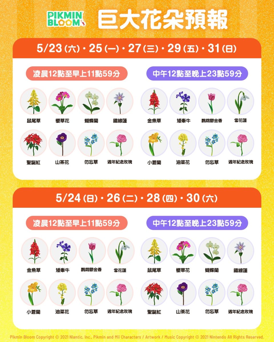 皮克敏巨大花朵活動規則
