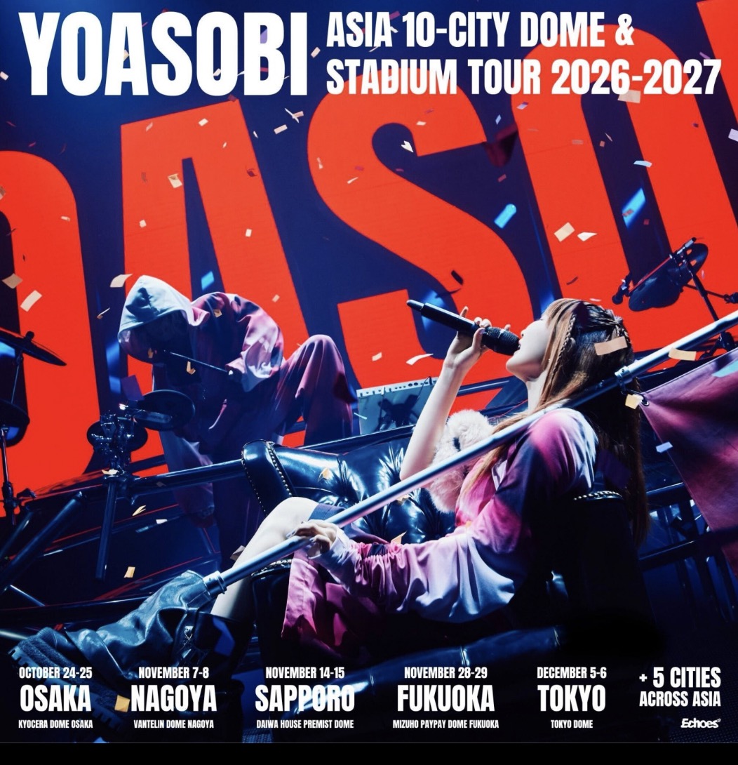 YOASOBI《ASIA 10-CITY DOME & STADIUM TOUR 2026-2027》