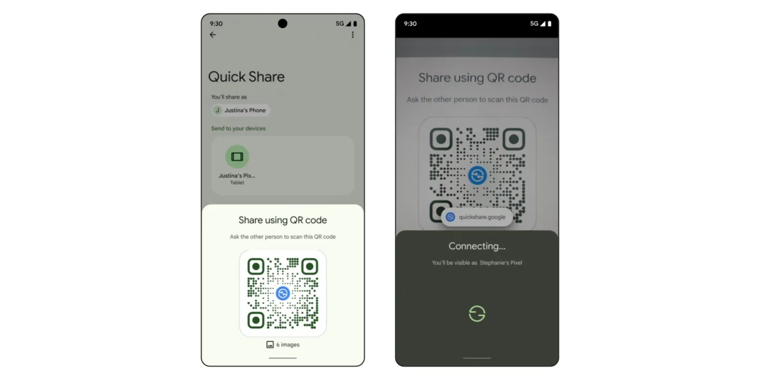 iPhone 轉移 Android Quick share