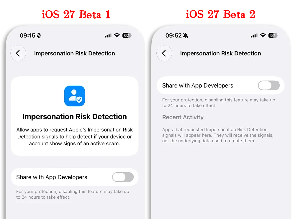 iOS 27 Beta 2 更新釋出 隱私與安全性