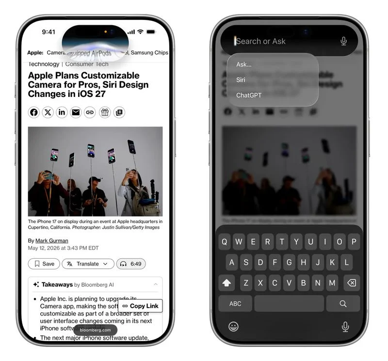 iOS iPhone iOS 27 Apple Intelligence WWDC