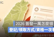 2026 普發一萬怎麼領？地方振興金登記、領取方式、資格一次看