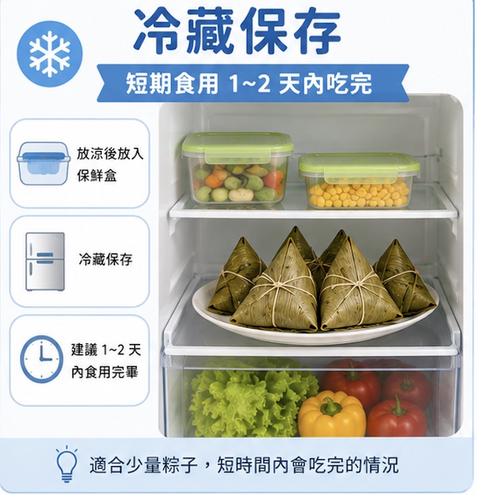 粽子吃不完，冷藏