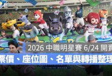 2026 中職明星賽 6/24 開賣！7/18、7/19 大巨蛋登場，票價、座位圖、名單與轉播整理。圖源：CPBL FB