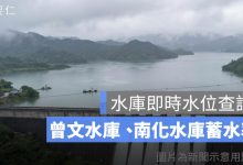 水庫即時水位查詢：曾文水庫、南化水庫蓄水率與南部水情一次看