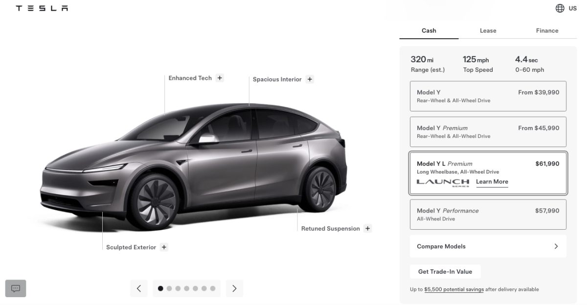 特斯拉 Tesla Model Y L 美國 Model Y L Model Y L Launch series Model Y L 首發限量版