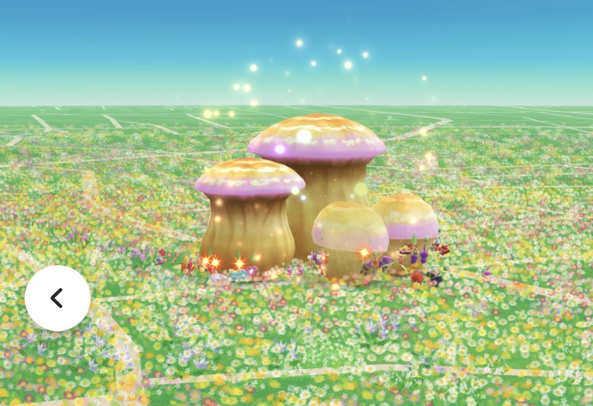皮克敏七月，奇異蘑菇外觀。圖：《皮克敏 Pikmin Bloom》APP