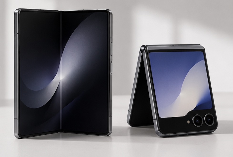 Galaxy Z Fold8 與 Galaxy Z Flip8 摺疊手機示意圖