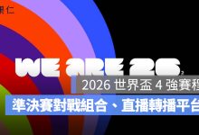 2026 世界盃 4 強賽程：世足準決賽台灣時間、對戰組合、直播轉播平台一次看（圖源：FIFA FB）