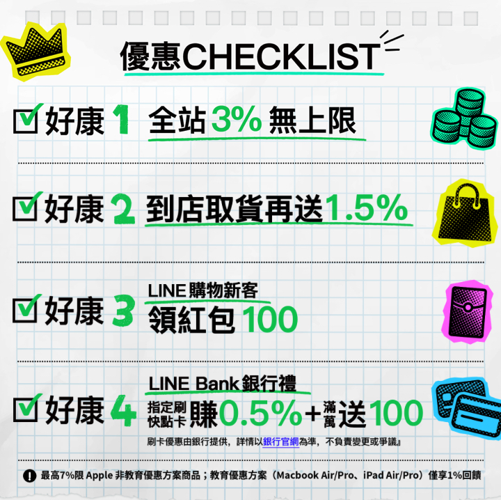 LINE 購物 LINE 導購 LINE 購物 Apple 加碼回饋