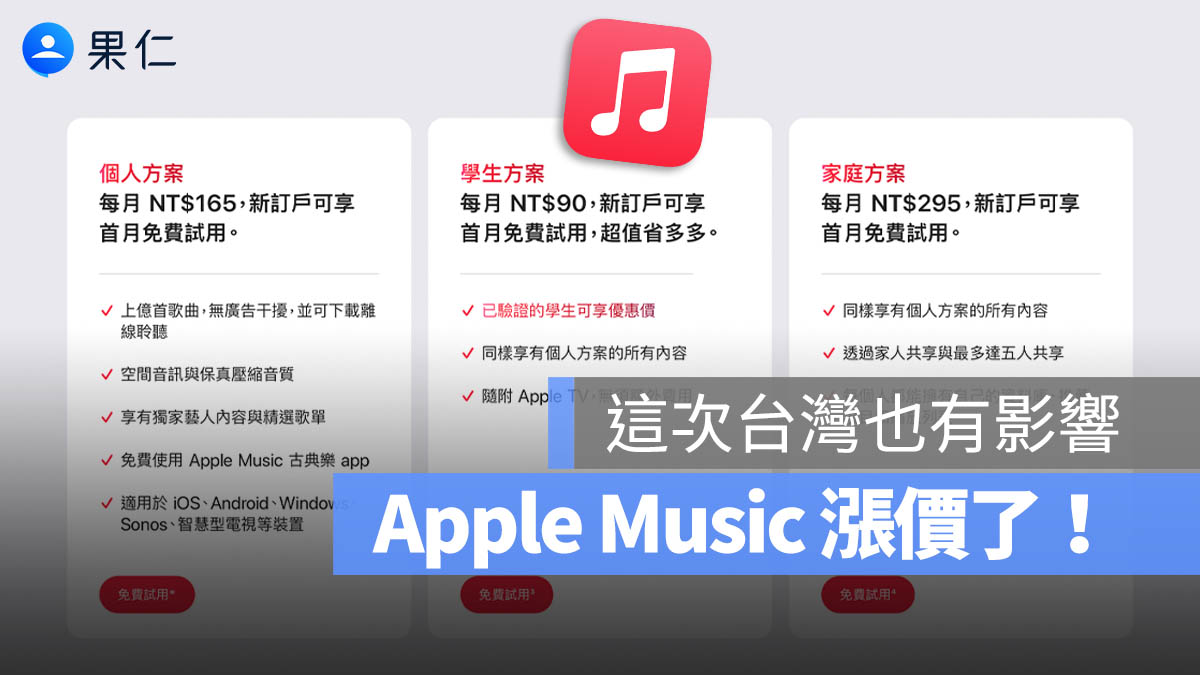Apple Music 漲價