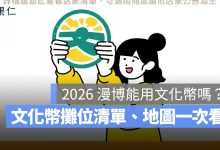 2026 漫博會可以用文化幣嗎？哪些攤位可以用？文化幣攤位清單、地圖一次看（圖源：漫博會官網）