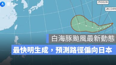 白海豚颱風最新動態 7/27:最快 7/28 生成,預測路徑偏向日本、對台影響一次看