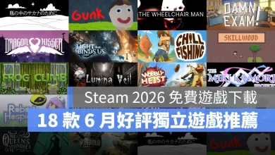 Steam免費遊戲 獨立遊戲 新作 免費下載 2026年6月